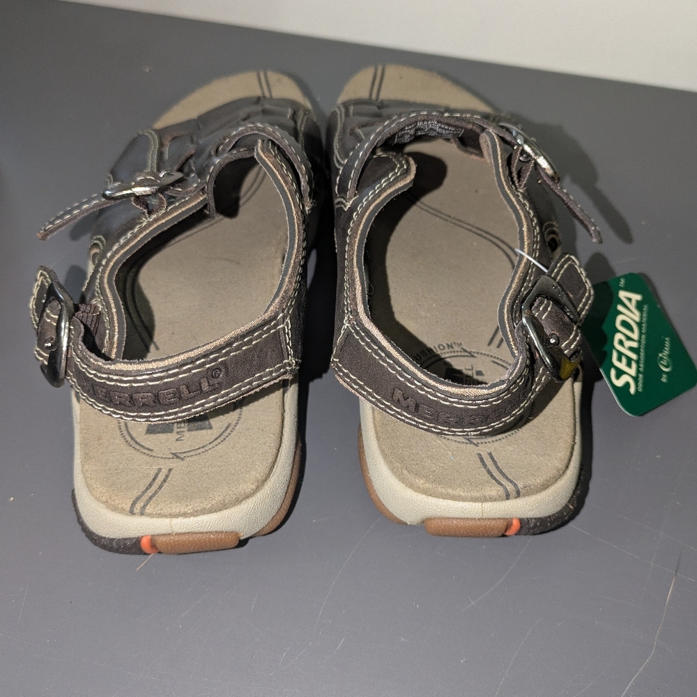 Merrell 2 Dark Earth Brave Performance Sandals Womans 6 Brown - Picture 6 of 8